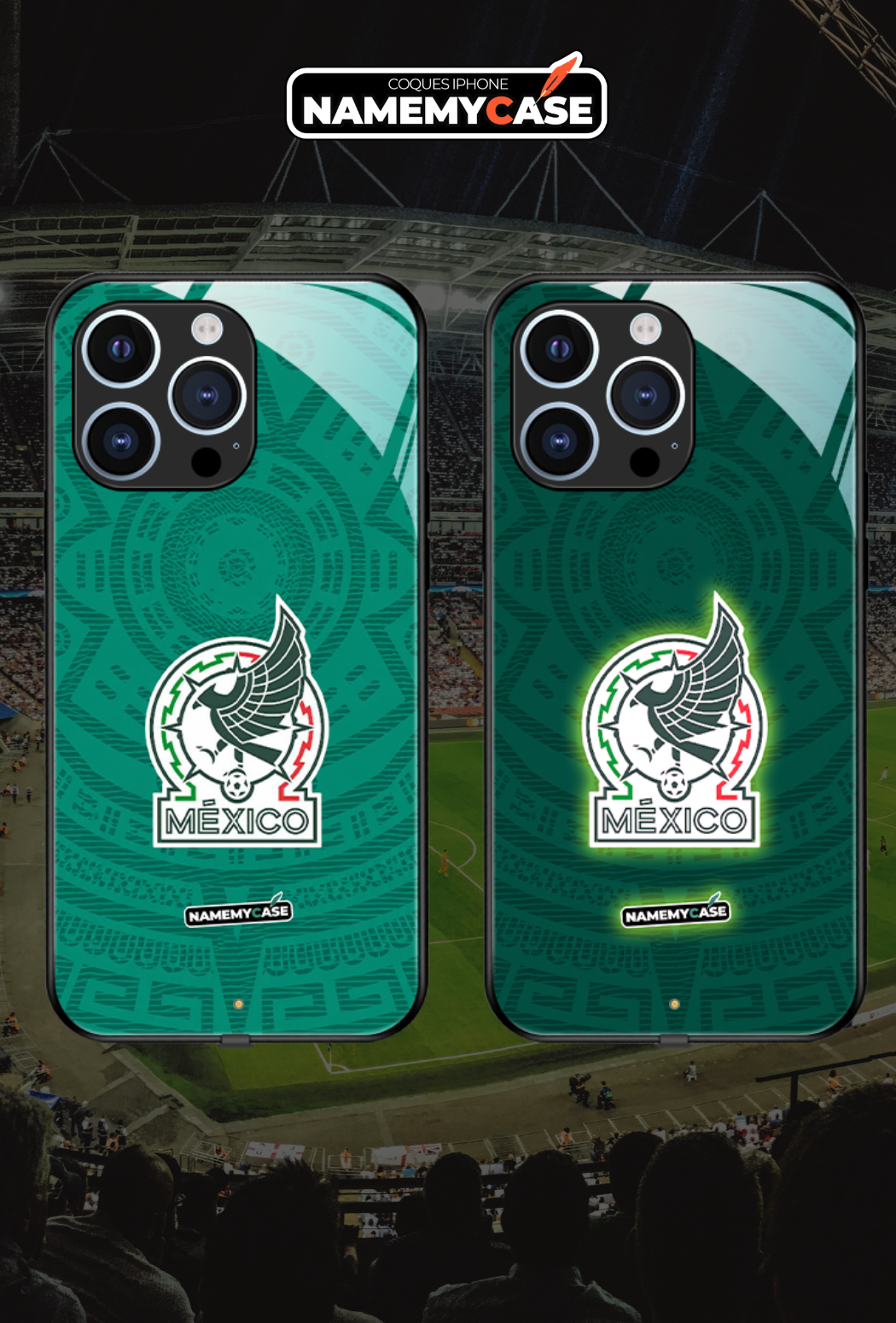 Coque iPhone LED - Maillot Coupe du Monde Mexique