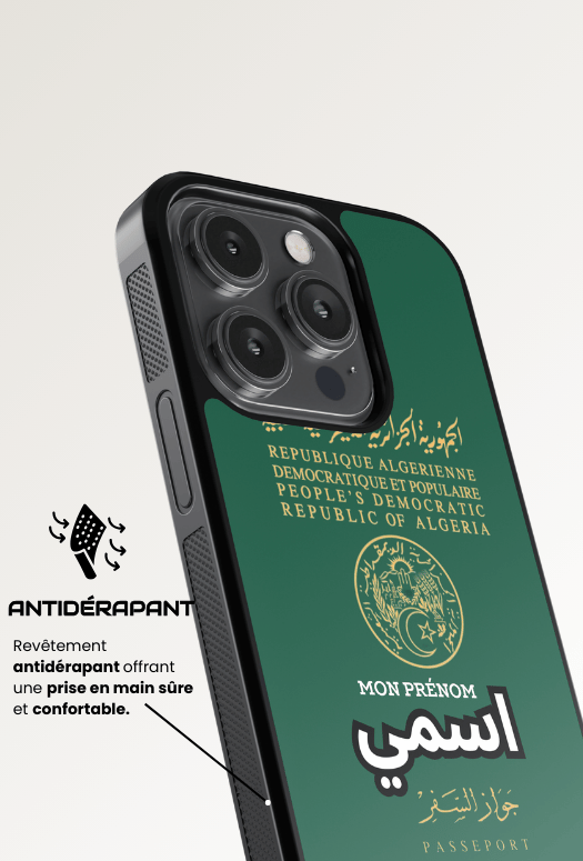 IPhone Coque Personnalisée - Algerie Passeport Green