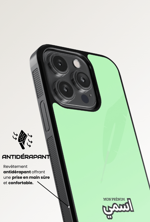 Coque iPhone - Oriental Vert Pastel