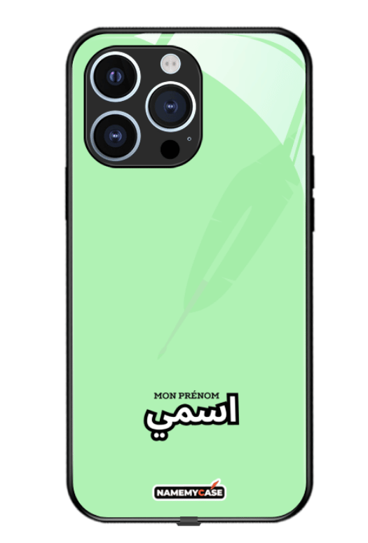 Coque iPhone - Oriental Vert Pastel