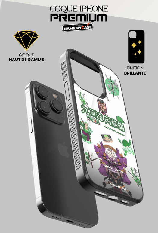 Coque iPhone - Ashura 2 - Zoro One piece