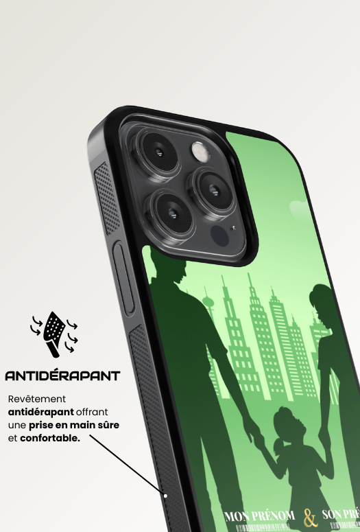 Green Family - iPhone Coque Personnalisée