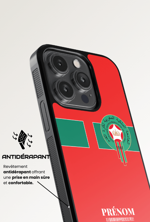 Coque iPhone Maroc rouge – Protection Antichoc Fine et Élégante