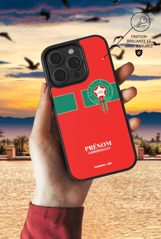 Coque iPhone Maroc rouge – Protection Antichoc Fine et Élégante