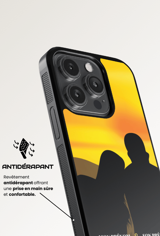 Yellow couple - iPhone Coque Personnalisée
