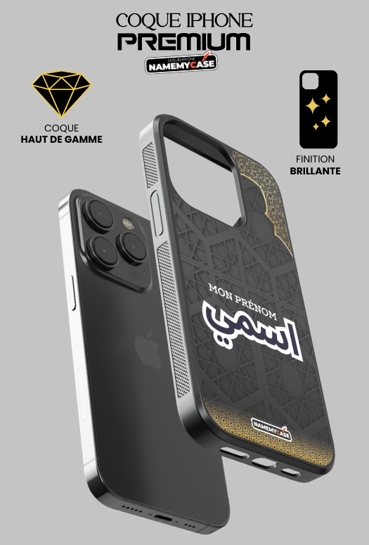 IPhone Coque Personnalisée - Black Gold 2