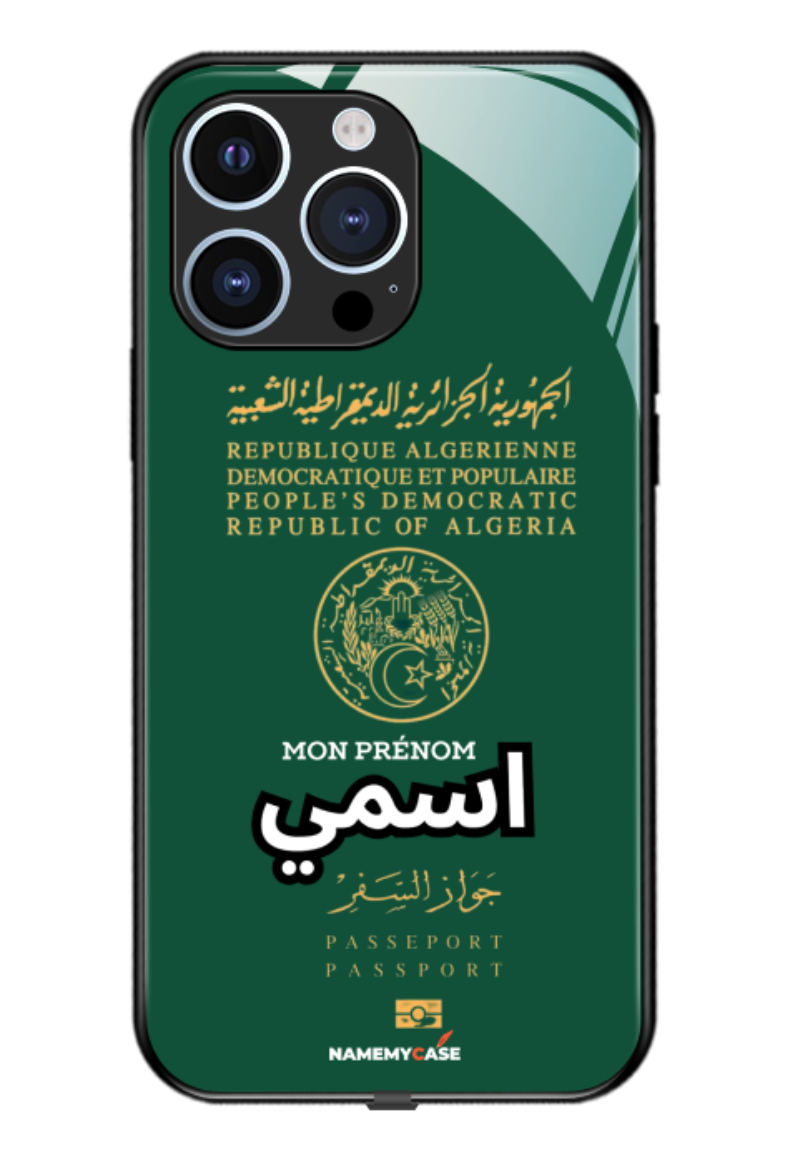 IPhone Coque Personnalisée - Algerie Passeport Green