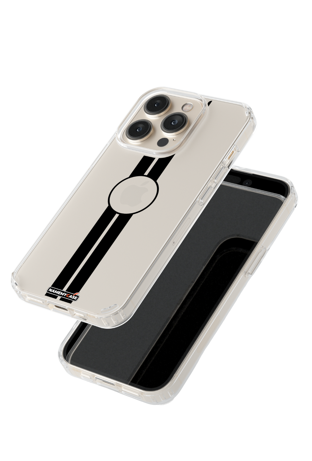 Coque iPhone Transparente - Black Stripe