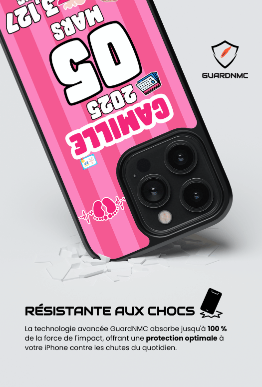 Coque iPhone - Cadeau de Naissance Fille & Garçon