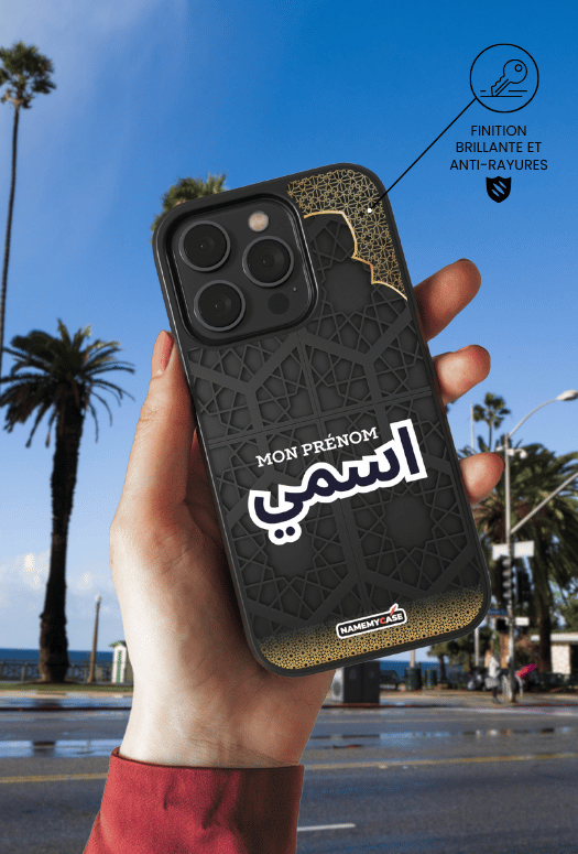 IPhone Coque Personnalisée - Black Gold 2