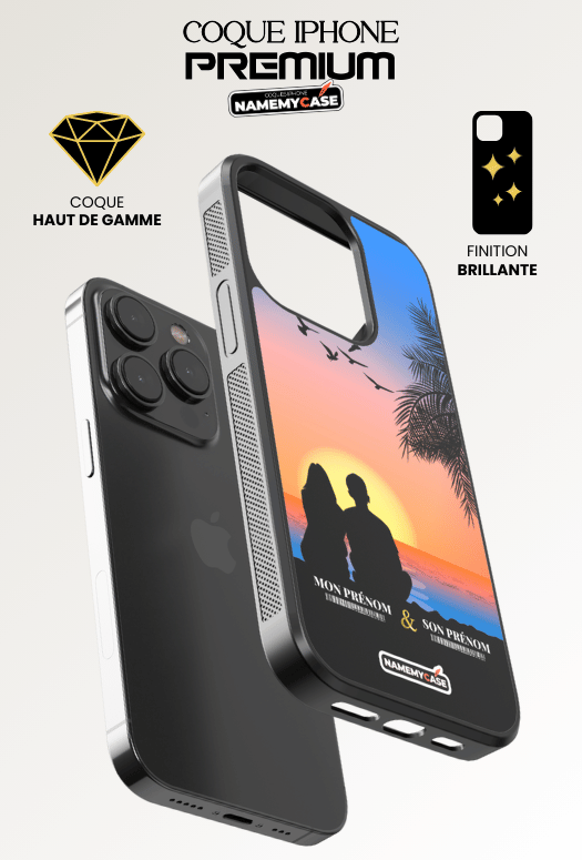 Sunset beach - iPhone Coque Personnalisée