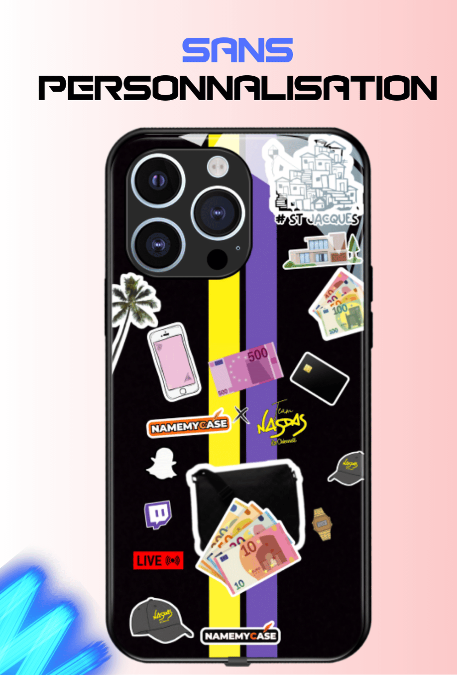 Coque iPhone LED Smartwave - Nasdas