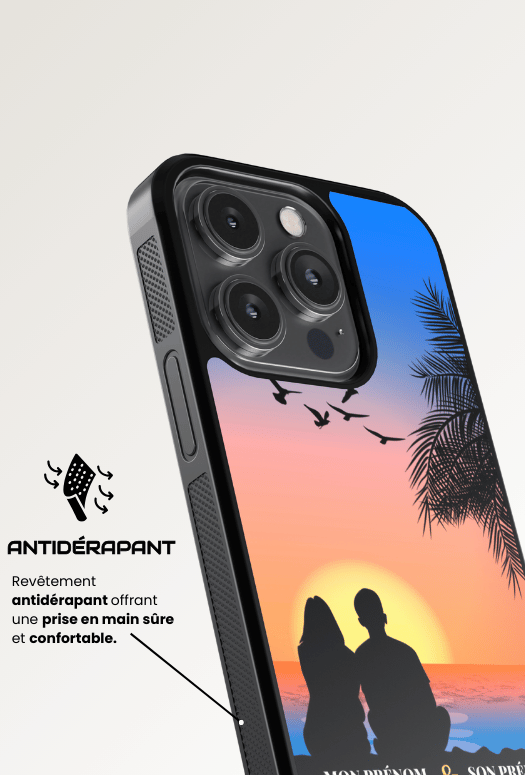 Sunset beach - iPhone Coque Personnalisée