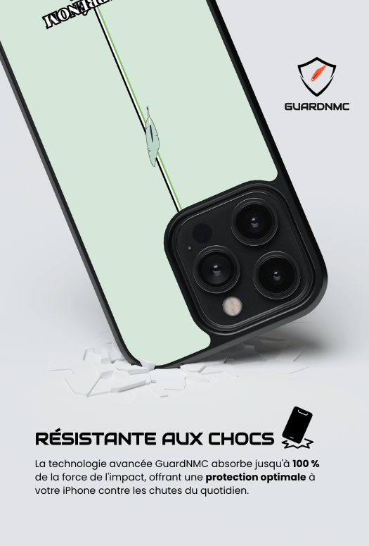 Coque iPhone - Vert aquarelle