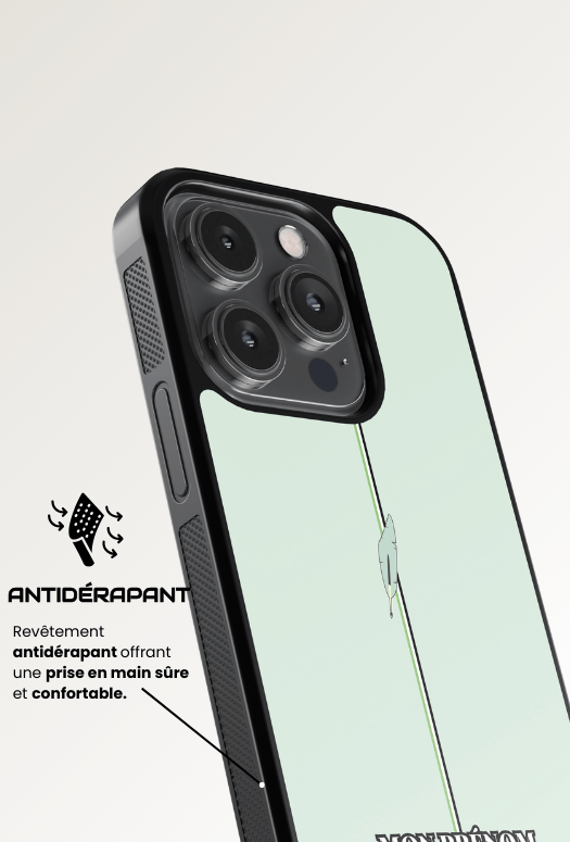 Coque iPhone - Vert aquarelle