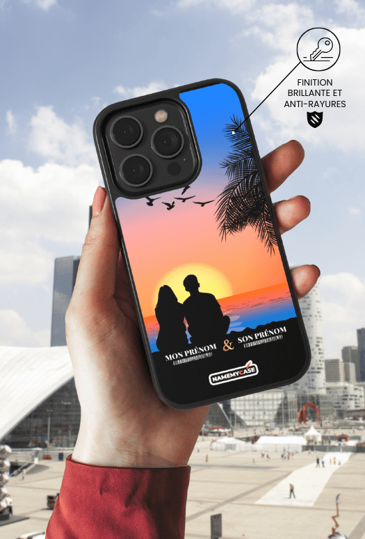 Sunset beach - iPhone Coque Personnalisée