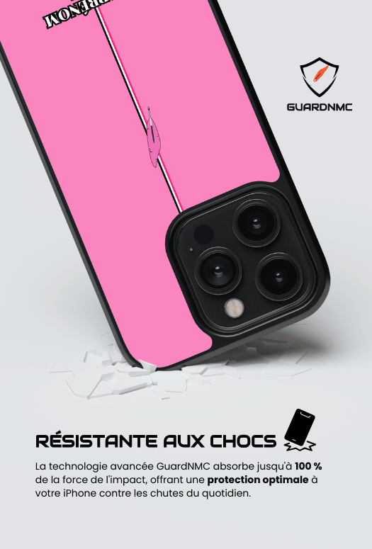 Coque iPhone - Rose bonbon