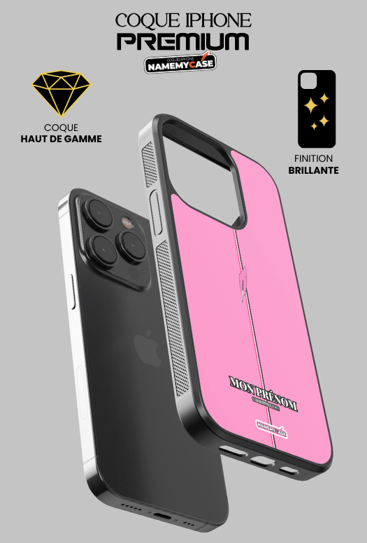 Coque iPhone - Rose bonbon