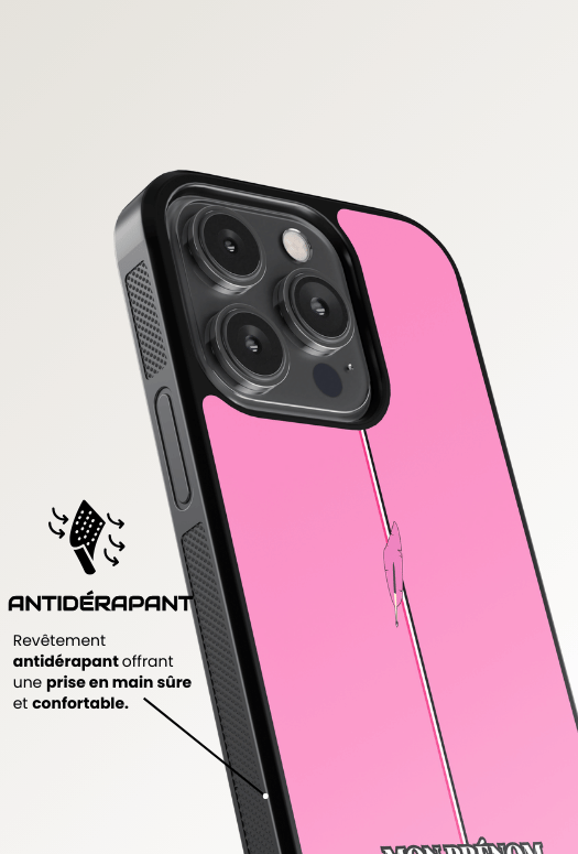 Coque iPhone - Rose bonbon