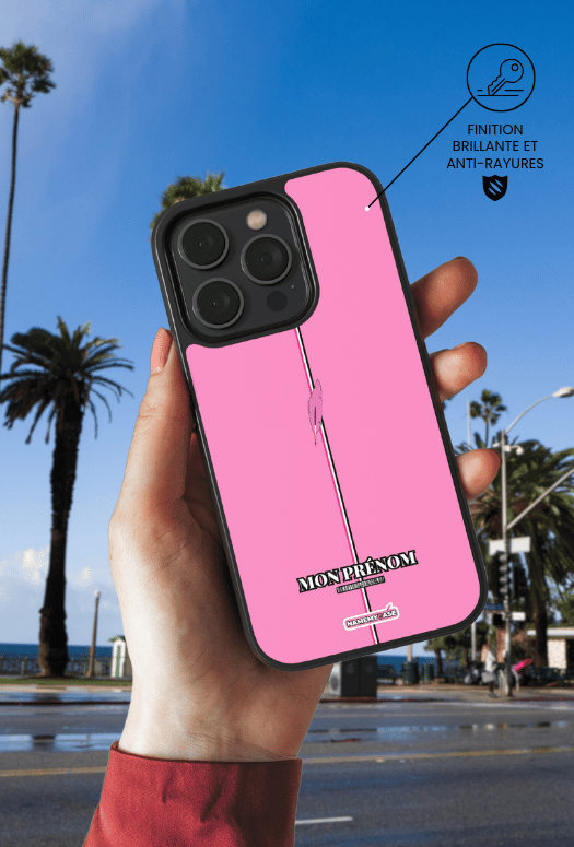 Coque iPhone - Rose bonbon