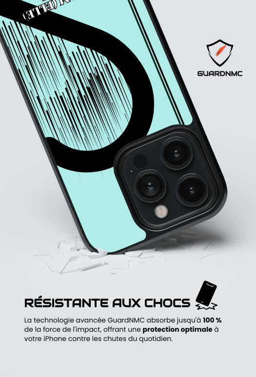 Coque iPhone à partager - Cœur rayé 1