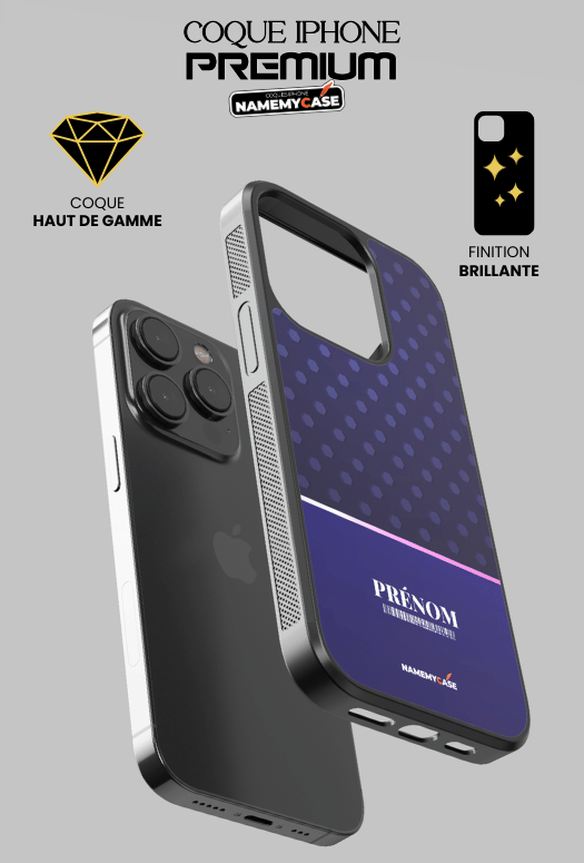 Purple M - IPhone Coque Personnalisée