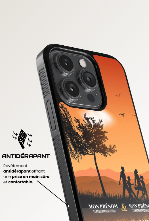 Familly orange - iPhone Coque Personnalisée