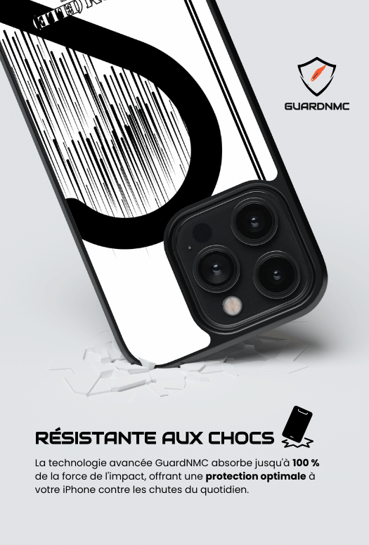 Coque iPhone à partager - Cœur rayé 2