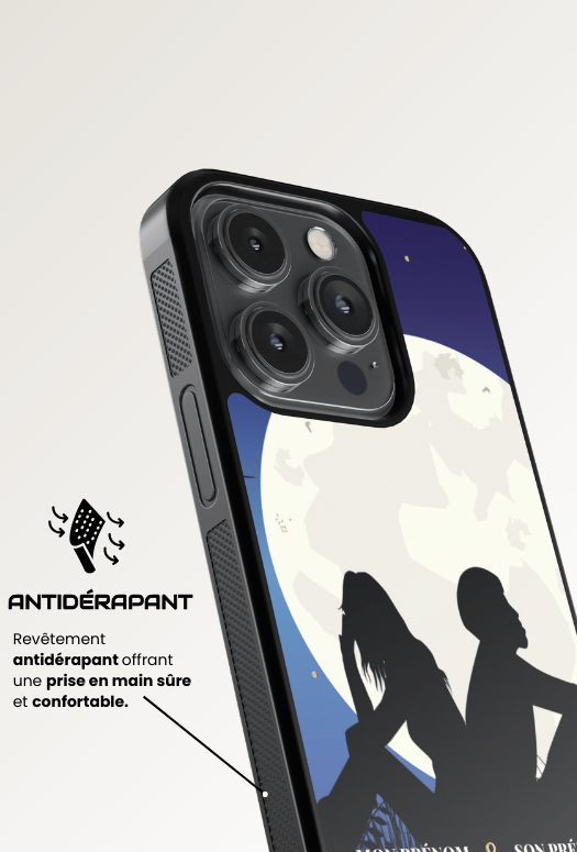 Moon couple - iPhone Coque Personnalisée