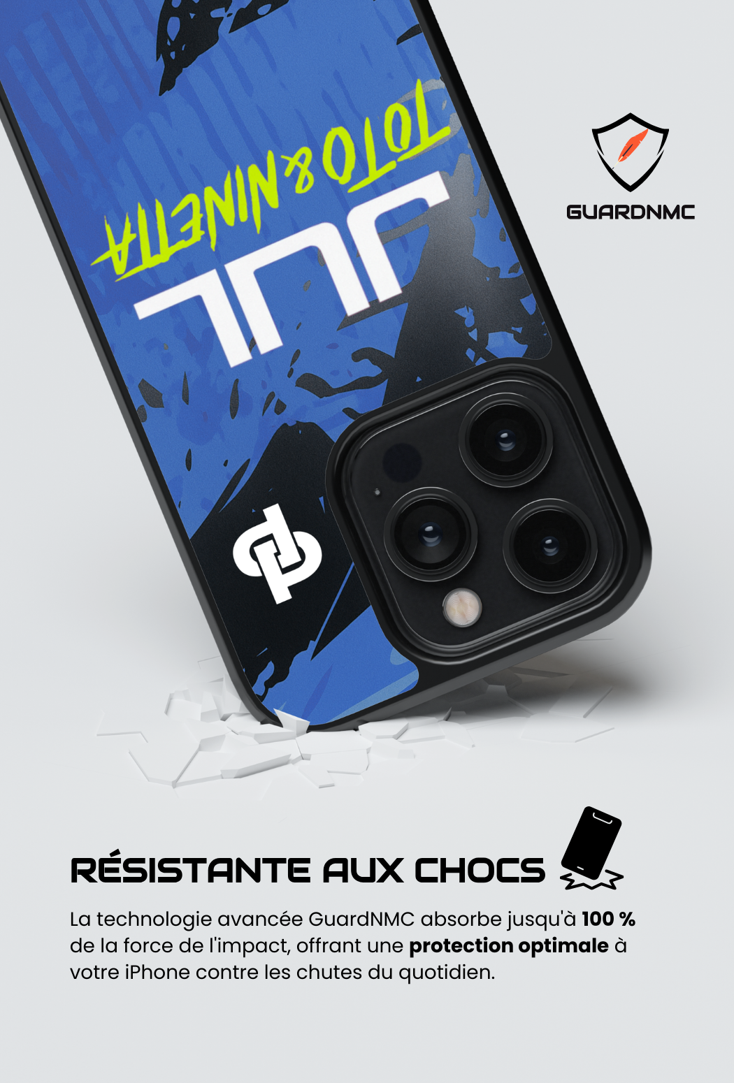 Coque iPhone - Maillot Jul Toto & Ninetta - Rose