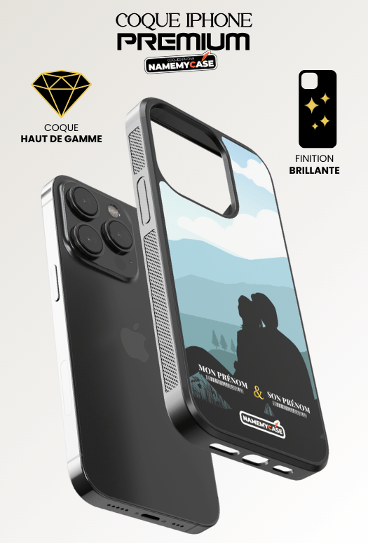 Nature couple - iPhone Coque Personnalisée