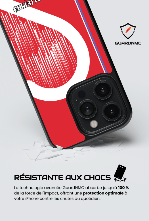 Coque iPhone à partager - Cœur rayé 3