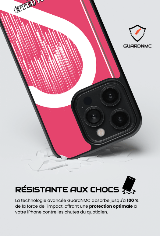 Coque iPhone à partager - Cœur rayé 5