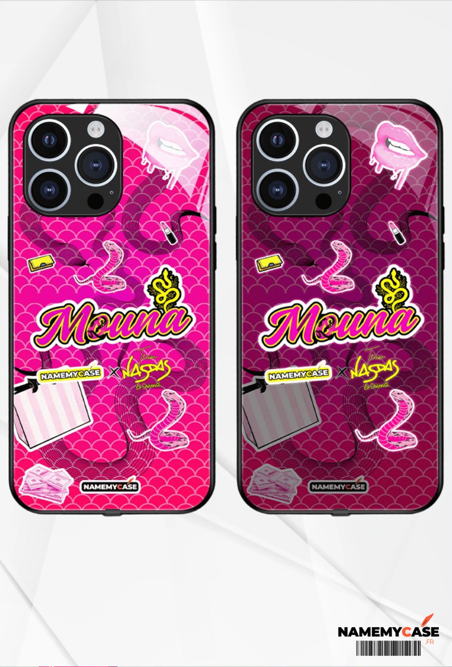 Coque iPhone LED Smartwave - Mouna x Team Nasdas
