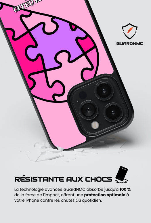Coque iPhone à partager - Cœur Puzzle
