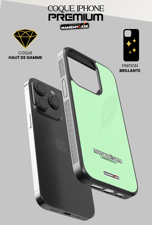 Coque iPhone - Simply vert pastel