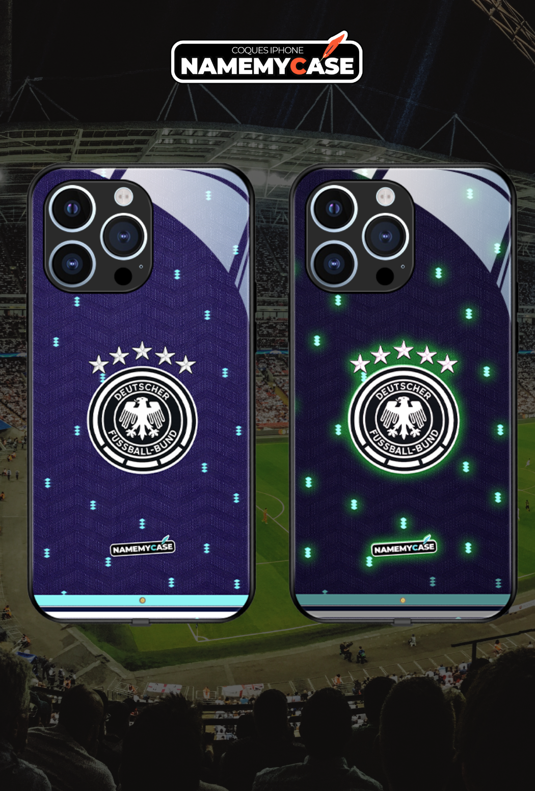 Coque iPhone LED - Maillot Coupe du Monde Allemagne