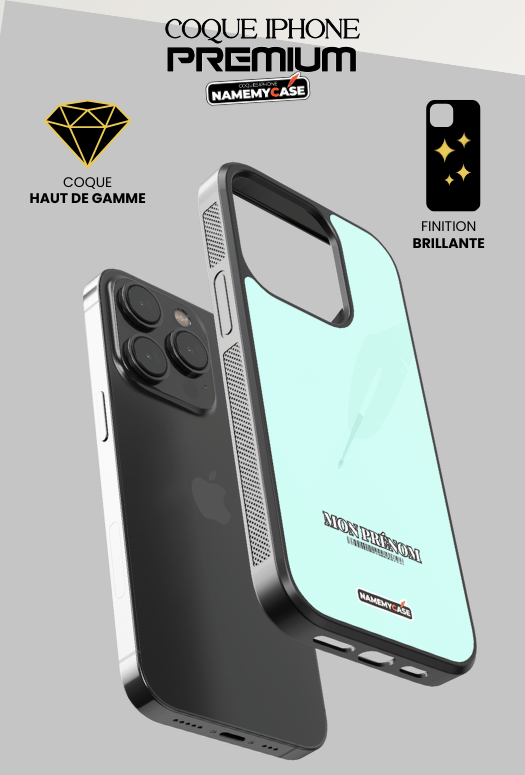 Coque iPhone - Simply bleu pastel