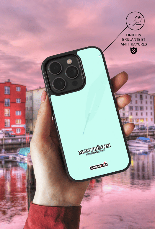 Coque iPhone - Simply bleu pastel