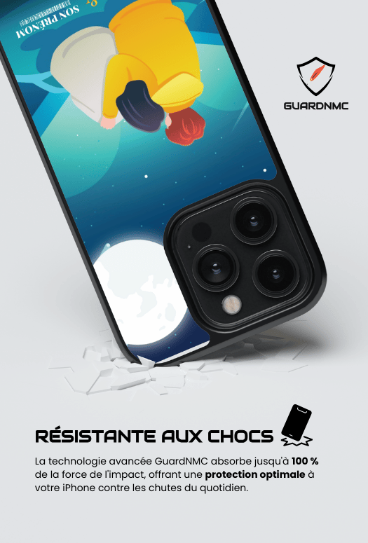 Couple moon - iPhone Coque Personnalisée
