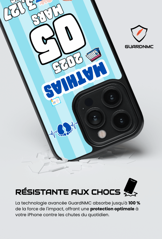 Coque iPhone - Cadeau de naissance personnalisable Garçon & Fille