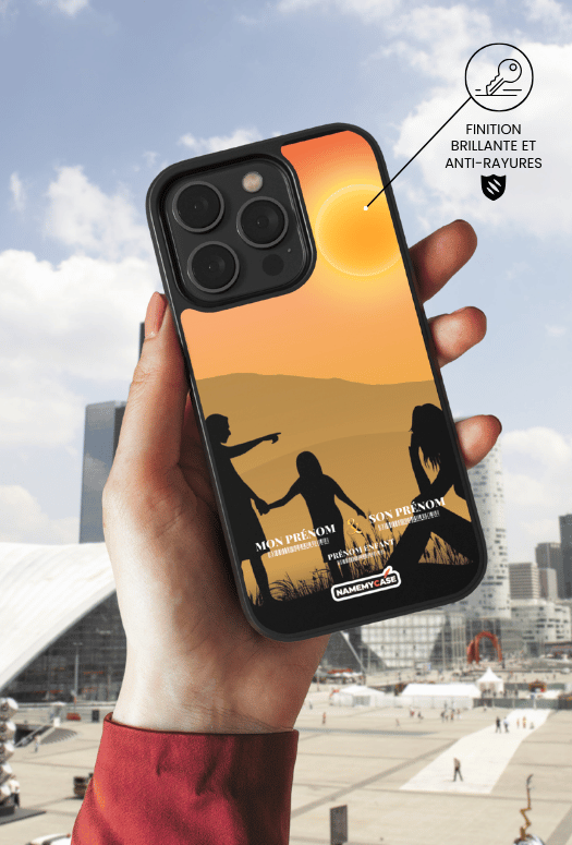 Sunset family - iPhone Coque Personnalisée