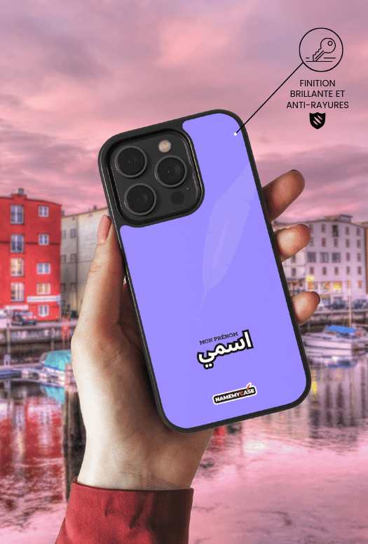 Coque iPhone - Oriental Lilas Bright
