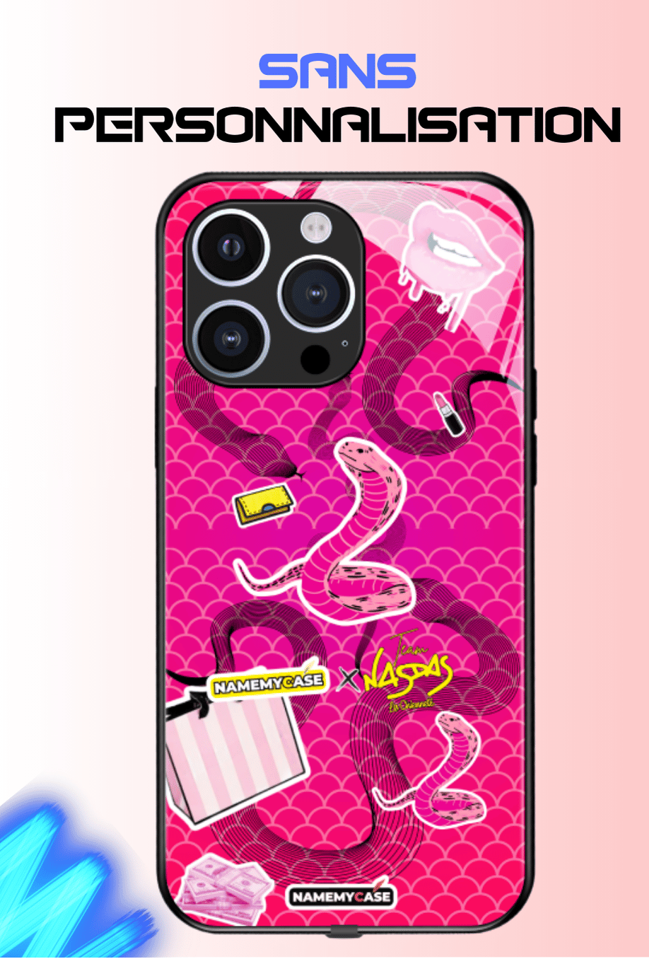 Coque iPhone LED Smartwave - Mouna x Team Nasdas