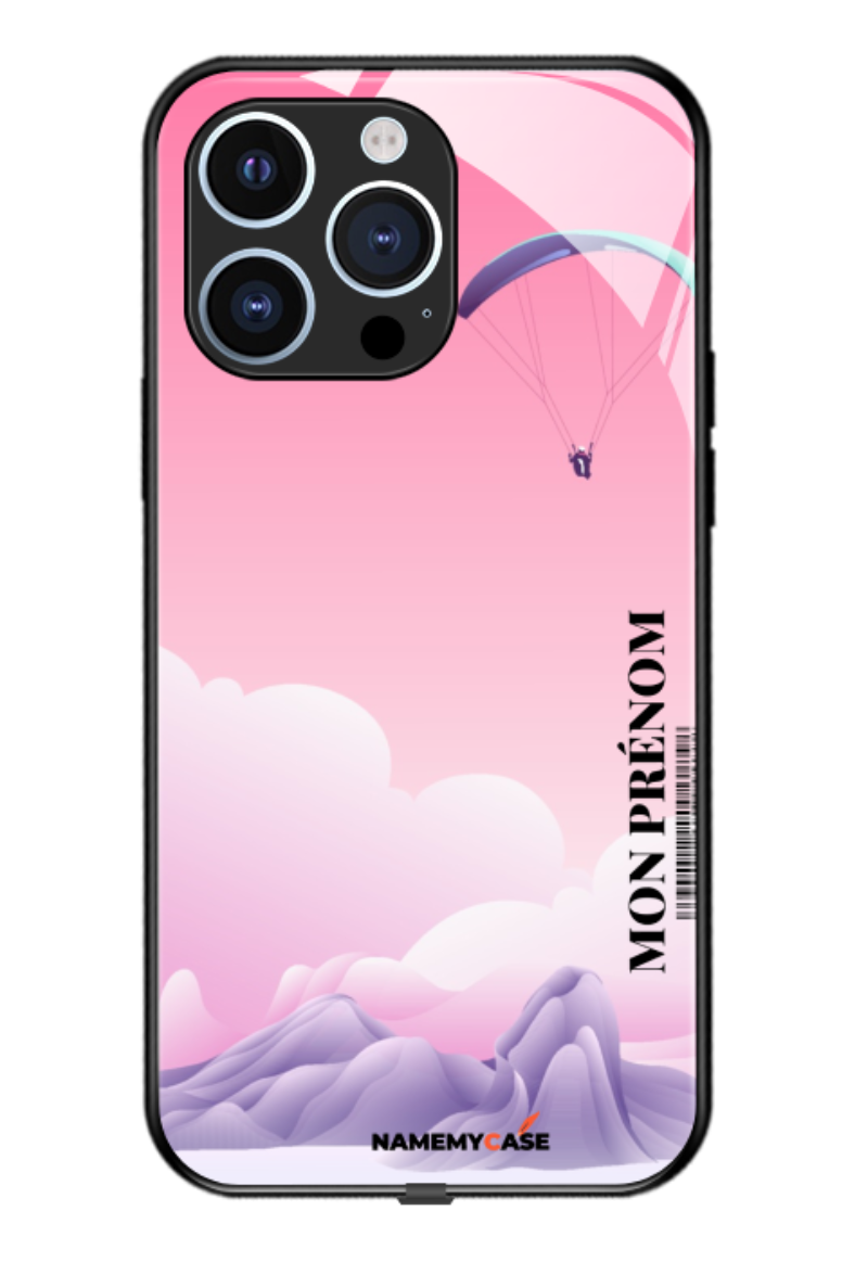 Pink Mountain - iPhone Coque Personnalisée