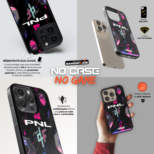 Coque iPhone - PNL QLF - Rose