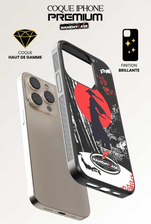 Coque iPhone - Samouraï Noir