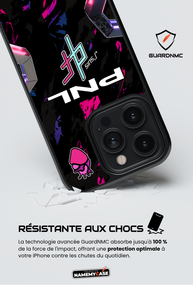 Coque iPhone - PNL QLF - Rose