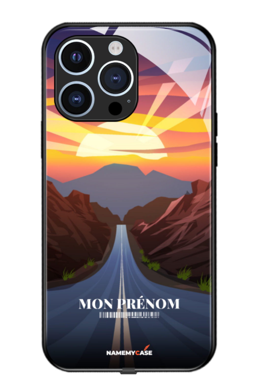 Sunrise road - IPhone Coque Personnalisée