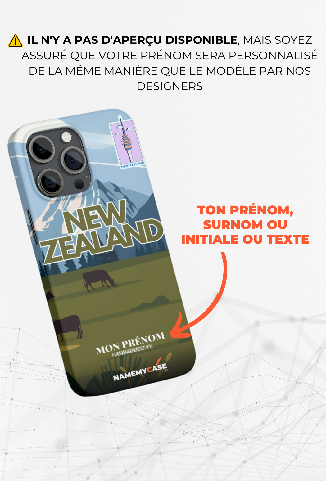 New Zealand- IPhone Coque Personnalisée